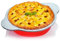 Boxiki Kitchen 9 Zoll Antihaft-Silikonring Kuchenform mit Stahlrahmen-Griffen - Perfekt zum Backen Leckerer Runder Kuchen