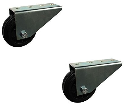 2 Stück Stützrollen Rad 80 mm Räder Torrolle Rollen Stützrad Torlaufrolle verzinkt GU