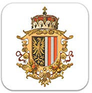 Aufkleber/Sticker Erzherzogtum Oberösterreich Wappen Ob der Enns 7x7cm A3322