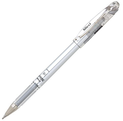 Pentel Slicci Gelschreiber, 0,8 mm, silberfarben