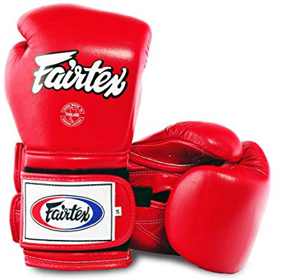 Fairtex Heavy Hitter's Boxhandschuh - Mexican Style (BGV9), rot, 16 Unzen