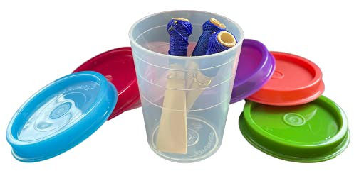 Reed123 Bassoon Reed & Oboe Reed Soaker Cup with a Random Color Lid