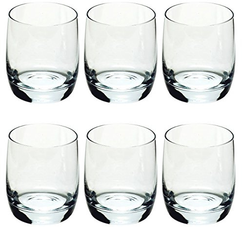 My Basics 100 00 15 Whiskybecher Glas 'Weinland', 275ml, 8,8cm, klar (6 Stück)