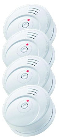 Jeising GS506G 4er Set Rauchwarnmelder/Brandmelder/bis zu 10 Jahren Lithium Batterie EN14604