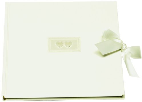 Rössler Papier 1878822004 - Two Hearts - Gebundenes Buch mit Schleife, 192 Seiten, Größe: 21 x 21 cm, weiß