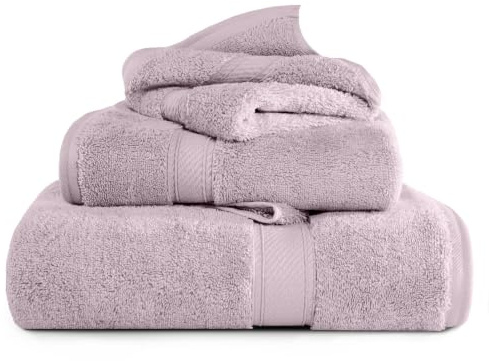 SUPERIOR Egyptian Cotton Ultra Plush & Absorbent, 3 Piece Set, Purple