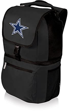 Picnic Time Black 16L Dallas Cowboys Zuma Cooler Backpack, 600D Polyester, PEVA Mesh