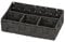 WENKO Organizer Adria Klein Schwarz 4 Fächer - 4 Fächer, Polypropylen, 26 x 6.5 x 17 cm, Schwarz