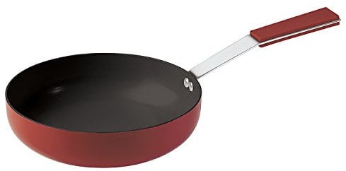 Sambonet 12 O'Clock Padella 1 Manico, Acciaio Inossidabile, Rosso, 28 cm