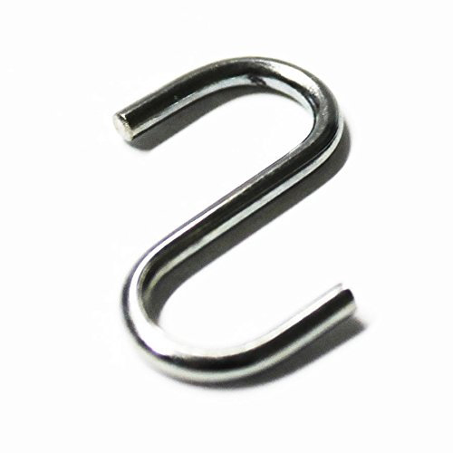 GERSO S-Haken 25mm Nothaken Hängehaken Metallhaken Küchenhaken verzinkt (500)