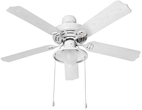 Sulion Hook Ventilador de Techo Grande, Blanco