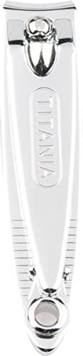 TITANIA Nagelknipser, mit Feile, Klein, Verchromt, 1er Pack (1 x 20 g)