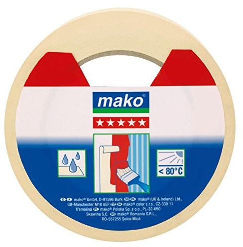 Profi Maler Abdeckband Kreppband gelb bis 80° C, 25 mm x 50 m