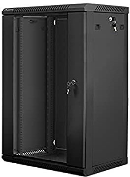 Armario Rack LANBERG 18U 600X450X901 Auto ENSAMBLADO 19 hasta 60 KG Negro