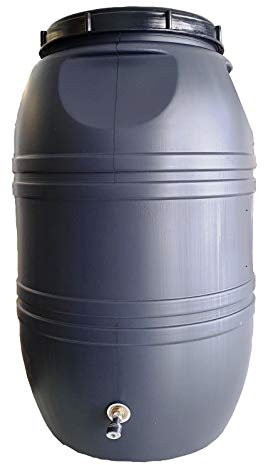 Helguefer - Bidon con Grifo Metálico | Bidón Agua 220 Litros Apto para Uso Alimentario y ADR | Tapa con Cierre Hermético | Polietileno (PEHD), Resistente, Seguro, Estable