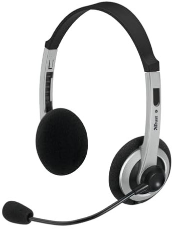 Trust HS-2450 Stereo-Headset mit verstellbarem Mikrofon und Lautstärke-Fernbedienung am Kabel