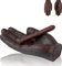 Cenicero Comfify - Cenicero antiguo de la mano del arrabio - uso como cenicero al aire libre en patio o dentro, un regalo fresco de los fumadores - cenicero decorativo