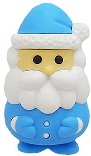 Iwako Blaue Weihnachtsmann japanische Radiergummi aus Japan
