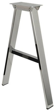 durante Tischgestell Metall A-Form Höhe 710 mm Chrom Glanz inkl. Befestigungsmaterial Tischbeine