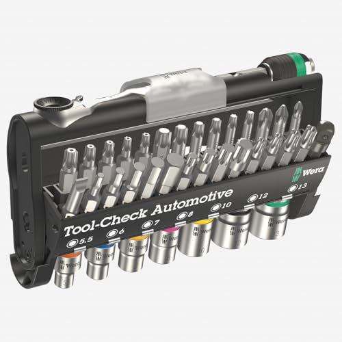 WERA 200995 Tool Check Automotive Bit Ratchet Bit Set by Wera