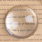 LONGWIN Crystal Dome Magnifier/Paperweight Reading Magnifying Glass-3.1 Inch