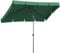 Schneider 756-11 Sonnenschirm Aquila, grün, 265x150 cm rechteckig, Gestell Stahl, Bespannung Polyester, 4.3 kg