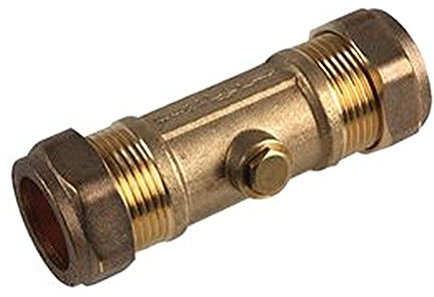 VCD Doppeltes Rückschlagventil Messing 22 mm Ventile hydraulisch – VCD Doppeltes Rückschlagventil, Messing 22 mm