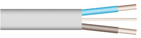 Electrovision Grey 6 Mm<sup>2</sup> Twin & Earth 6242Y Basec Approved Cable. 25 M Coil