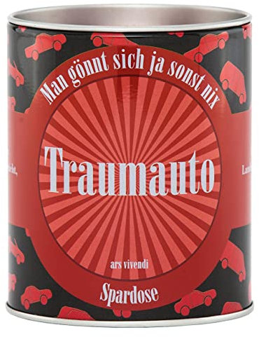 Ars Vivendi 22811312 4250364112420 - Spardose Traumauto