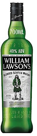 William Lawson's Whisky Blended Scotch, 40 % Vol, 70cL / 700mL, Spirit avec du Malt Fruité