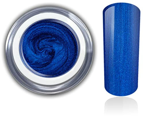 Farbgel Blau metallic Blue Uv Led Nagelgel Color UV-Gel RM Beautynails 1x 5ml (1er Pack)