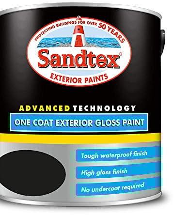 Sandtex Retail One Coat Exterior Gloss Black 2.5 L