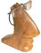 Brillenhalter Nase aus Soar Wood, ca. 15 cm groß Brillenständer
