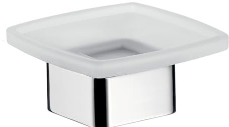 Emco 053000101 Seifenhalter Loft stehend Kristallglas satiniert, chrom