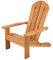 KidKraft Outdoor Liegestuhl Adirondack für Kinder, Gartenmöbel aus Holz für Kinder, 00083