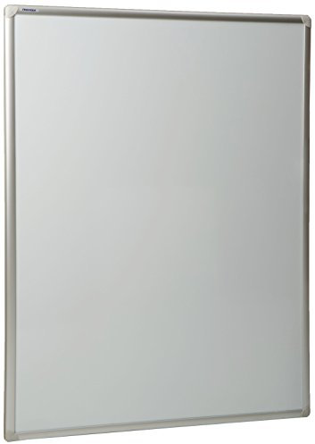FRANKEN Whiteboard, Schreibtafel PRO, doppelseitig lackiert, magnetisch, beschreibbar, trocken abwischbar, mit Aluminiumrahmen, Magnettafel zur Wandbefestigung, Weiß, 120 x 90 cm, SCD8103