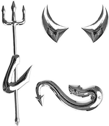 Cute 3d PVC Small Devil Style Demon Car Sticker Auto Car Emblem Decal Decoration