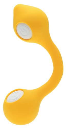 Tenga Vi-Bo Vibrostab mit zwei Vibrokugeln Twin Orb, gelb