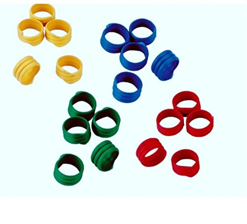 Hühnerfußringe Hühnerringe Spiralringe 16 mm 100er Pack Farbe grün