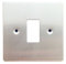 Superswitch SW561FPBSS Grid Switch Cover Plate 1 Gang Brushed Stainless Steel