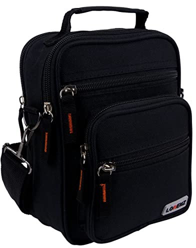 Lorez Unisex Multifunktions-Tasche / Umhängetasche, Reisetasche, praktische Tasche für die Arbeit, 3 Farben Schwarz Schwarz