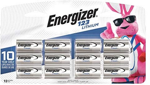 BATTERY, ENERGIZER PHOTO, 3V 12 PK. - EL123BP-12