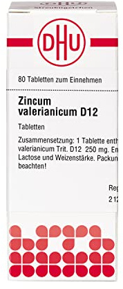 ZINCUM VALERIANICUM D 12 Tabletten 80 St