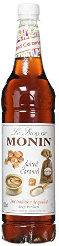 Monin Salted Caramel Syrup Syrups and Cordials, 1L, Single
