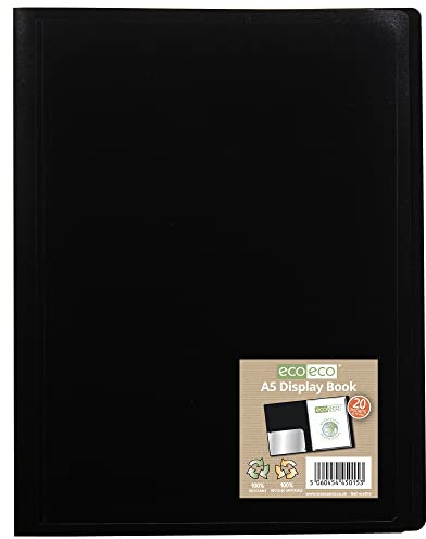 eco-eco A5 100% Recycled 20 Pocket Flexicover Display Book