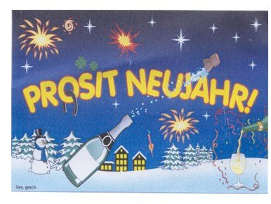 Flagge 90 x 150 : Prosit Neujahr