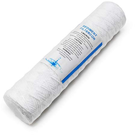 Naturewater PPW-10A Sedimentfilter 10 Zoll (254 mm) 5 µ Ersatz Wasserfilter, Umkehrosmose Filter, Ersatz Filterkartusche