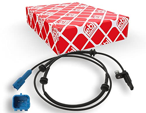 febi bilstein 46261 ABS-Sensor mit Befestigungsschraube, 1 Stück | Kompatibel mit: CITROËN C5 III, C5 III Break, C6, PEUGEOT 407, 407 Coupe, 407 SW, 508 I, 508 SW I, 508 SW Kasten/Kombi