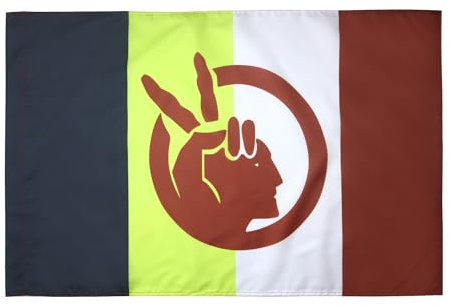 AZ FLAG Bandiera Movimento dei NATIVI Americani 90x60cm - Bandiera American Indian Movement - Indiano 60 x 90 cm Foro per Asta