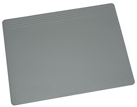 Läufer 32603 Matton Schreibtischunterlage 40x60 cm, grau, rutschfeste Schreibunterlage für besonders hohen Schreibkomfort, elegantes Zubehör für Schreibtisch, samtige Unterseite